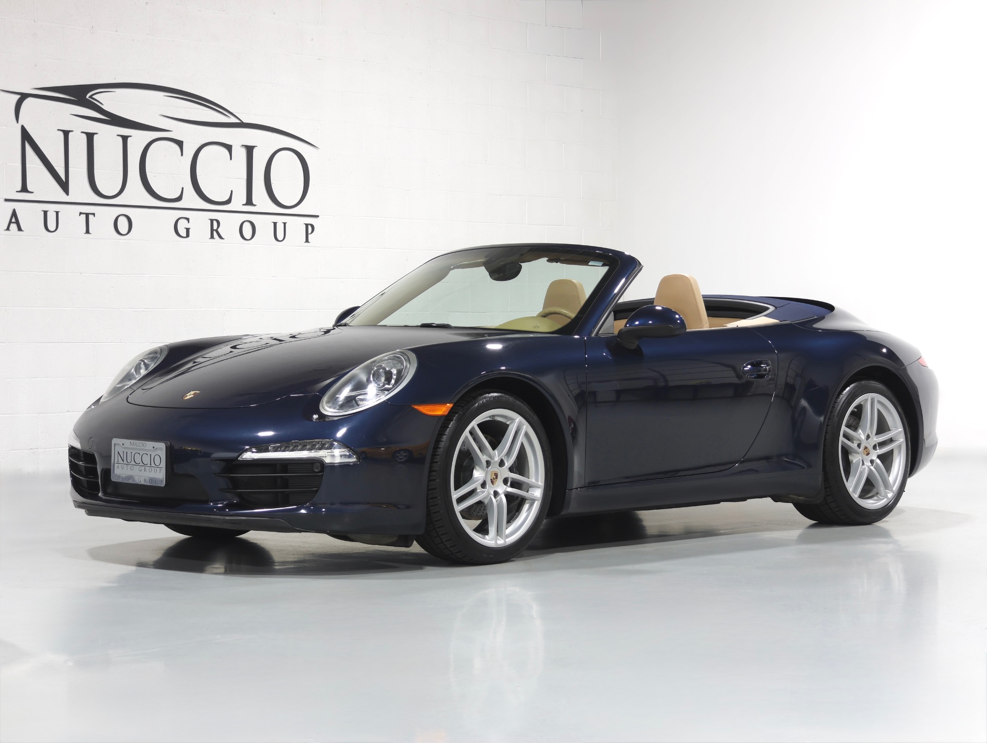 Dark Blue Metallic 2014 Porsche 911 Carrera Cabriolet RWD Convertible Rear-Wheel Drive 7-Speed Automatic